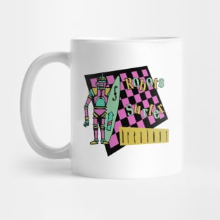 Robots Surfer Breakout Mug